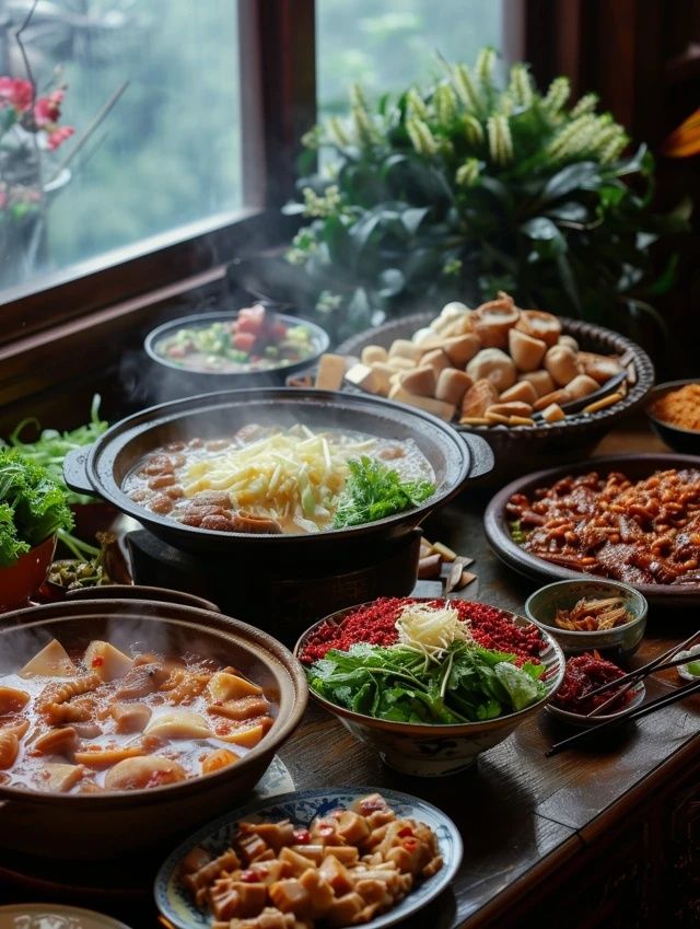 
黑龍江慶安小菜園頂吊爐烤肉，東北風情一品便知
