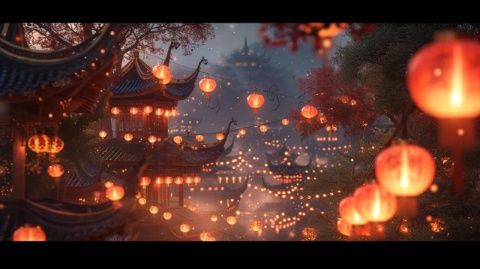北京燈市口再現歷史上彩燈齊明