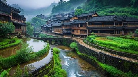 探索鹿寨中渡古鎮：歷史風韻與山水之美