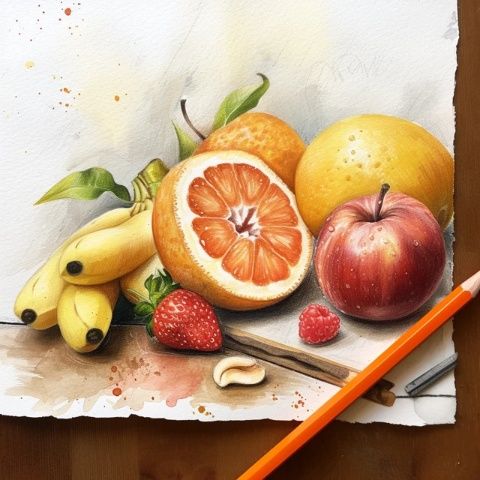 彩鉛畫美食基礎教程 | 簡單易懂的初級課程