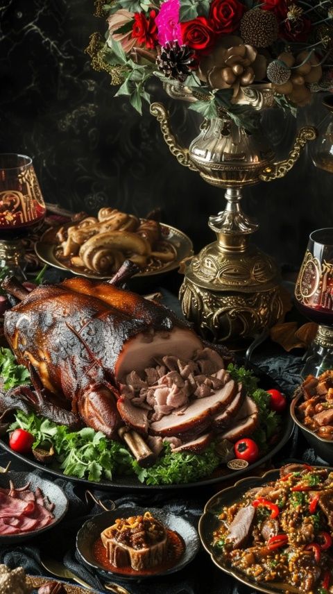 彝族火把節上的特色美食:坨坨肉,一塊豬肉的豪放藝術