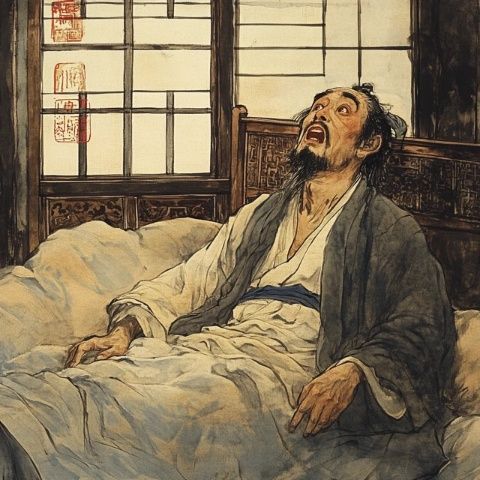 流淚1956年的一個深夜，65歲的賴雅敲響了張愛玲的房門,進屋后
