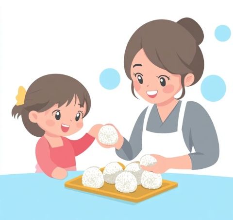 簡易版糯米飯團，孩子們的最愛，一學就會的家常美味！
