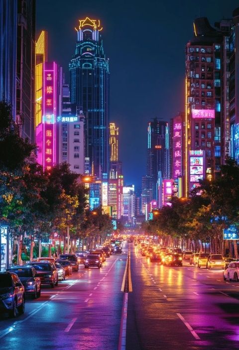 夜幕低垂，星辰點(diǎn)點(diǎn)，廣州這座燈火輝煌的不夜城正演繹著它獨(dú)有的繁華與喧囂