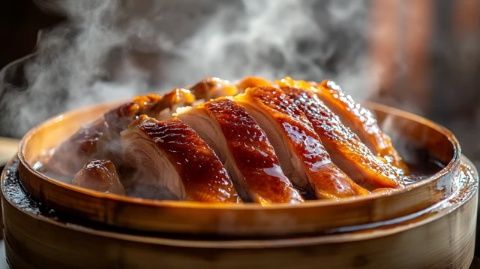 溫江王雞肉扁擔上的一份美味