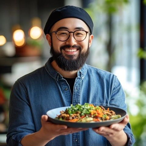 小黃為家人做了一頓飯,原因自從媽媽和大姨來美國后，做的大部分都是米飯和面條