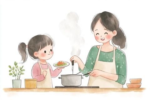 媽媽變著花樣做美食(花樣做美食)