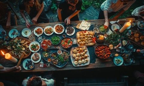 相聲段子里有美食美景