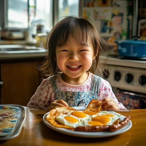 為孩子提供健康、均衡的早餐是促進(jìn)他們生長(zhǎng)發(fā)育的重要因素！