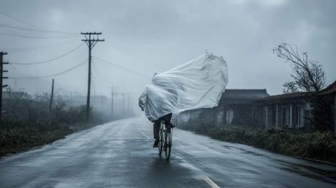 云南開遠突發大暴雨
