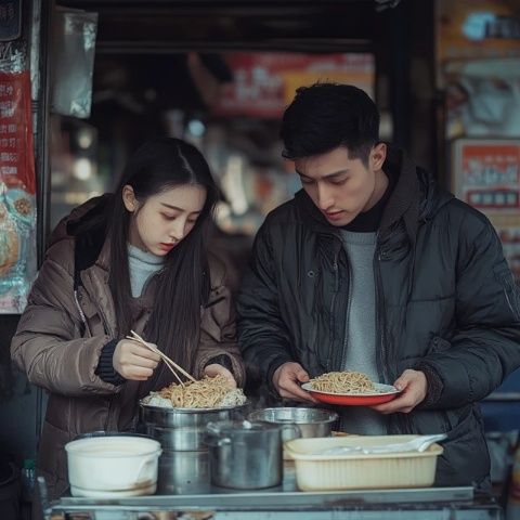 探索呼和浩特：在寬巷子品味網紅美食街的冷夜魅力