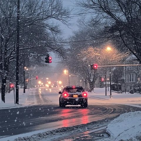 鄉下霜凍及雨雪天氣行車安全指南:燈光、速度與距離的把控