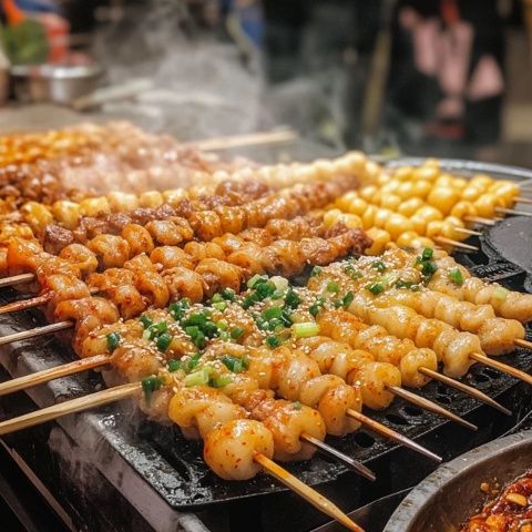 福州倉山萬達美食節排隊盛況下的自由小吃探索