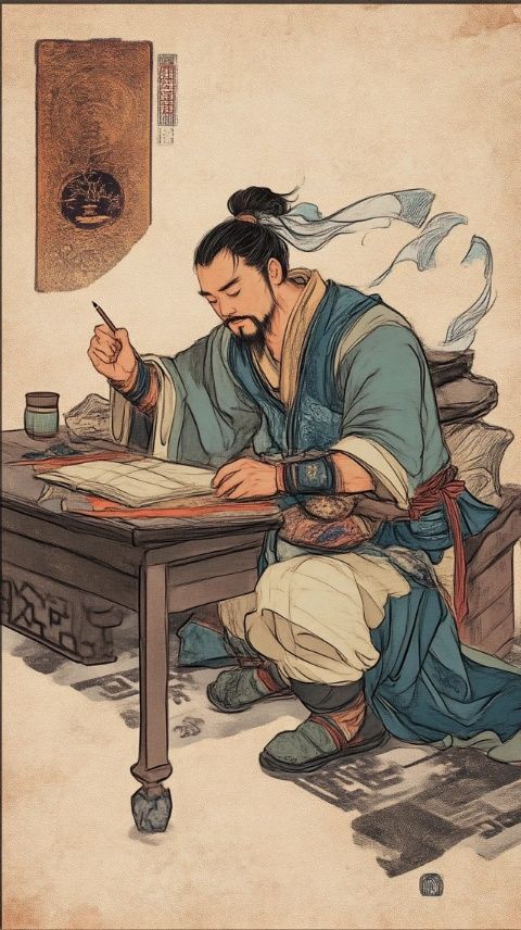微風在中國古代文學史上,有這樣一位天才文人,他不僅詩詞寫得好,還是書法大家