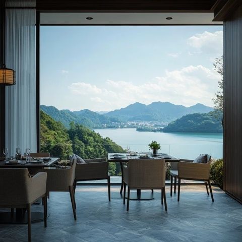 水天一色,滴水湖畔的藝術感滿滿攝影博物館餐廳
