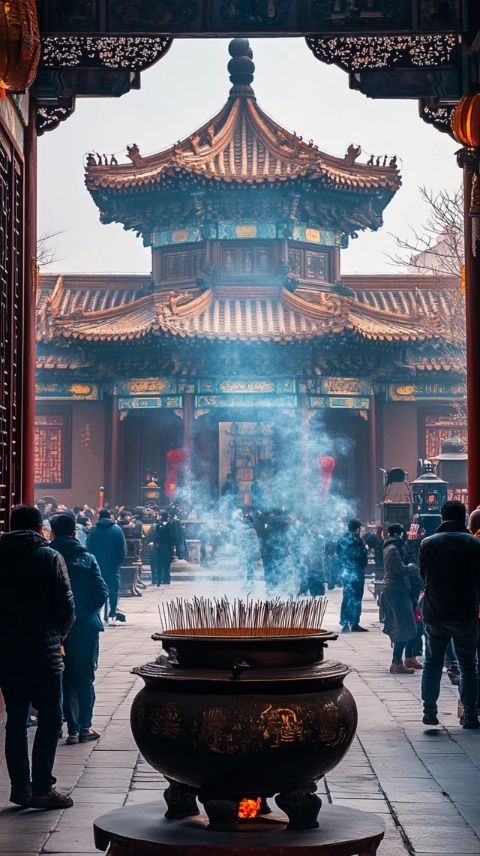路哥路嫂帶著全家總動員，直奔普陀山祈福去啦！這熟悉的場景，簡直是年度保留節目！