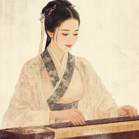 中國傳統文化中四種重要的藝術修養是彈琴、弈棋、書法、繪畫,它們代表了中華文化在音樂、智力、文字和美術方面的高度成就。