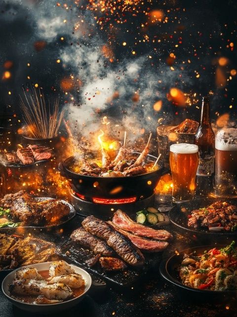 酒泉新城區中天歲月美食街：匯聚特色小吃與娛樂，暢享美味生活