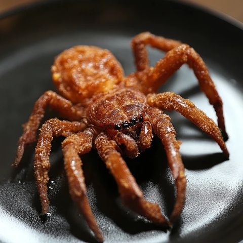 油炸蜘蛛擺在面前你會吃嗎？揭秘世界驚奇美食文化