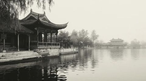 株洲古稱建寧:建寧風(fēng)景亭閣一道美麗的江景