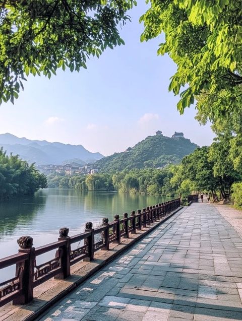 株洲古稱建寧:建寧風(fēng)景亭閣一道美麗的江景
