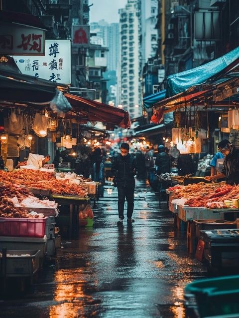 漫步青島臺西緯四路早市，海鮮市場探秘記
