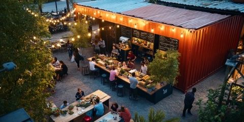 集裝箱美食街下周開業(集裝箱美食街)
