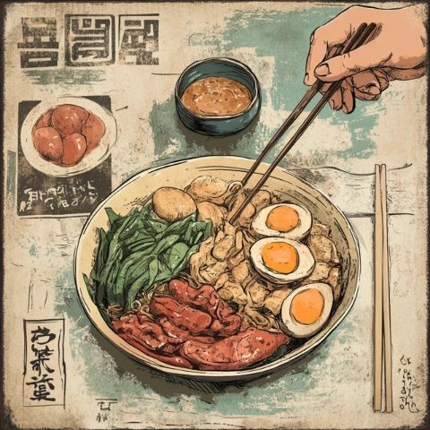 日本廚師32年手繪美食日記：探索烹飪的藝術與靈感