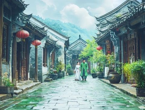 漯灣古鎮雨后閑誑之旅