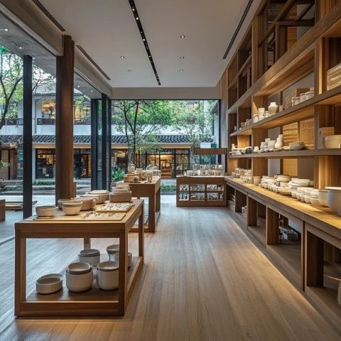 五緣灣天虹購物中心二樓:積木主題餐廳與鄰近的積木教育體驗館