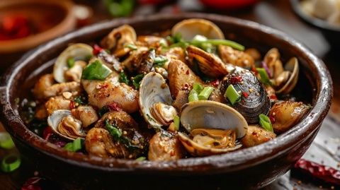 象拔蚌中越美食比賽(象拔蚌美食)