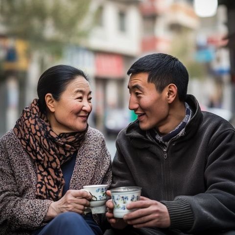 烏蘭察布早餐:奶茶、鮮奶、蒸南瓜與雞蛋白