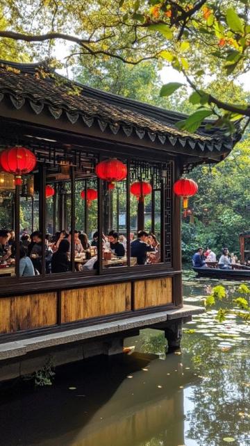 杭州塘棲古鎮舉辦“大運河美食·非遺集市”活動，展現沿岸特色文化