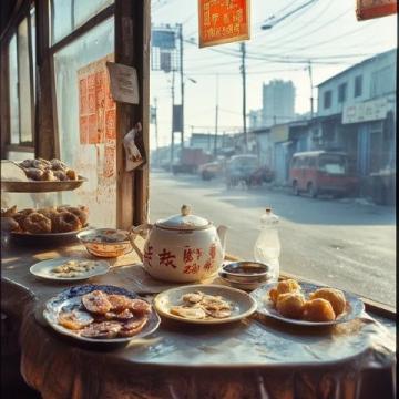 桂林火車北站里的美食與快餐