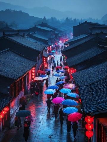 恩陽古鎮夜游：燈光璀璨，韻味無窮
