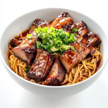 平涼本地風味：炒肉片拌白皮面