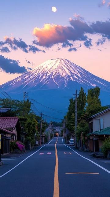 富士山一日游之旅，傍晚泡溫泉，清晨一睹雄偉景象
