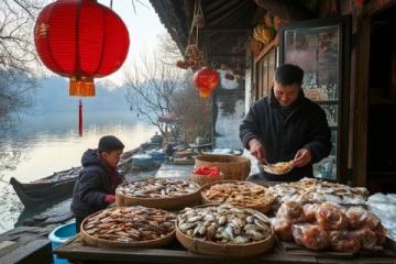 四川廣安肖溪古鎮美食探索：粉蒸鰱魚、手工皮蛋與地道小吃探秘