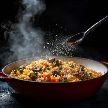 新疆特色抓飯：羊肉胡蘿卜燜飯，家常做法詳細步驟