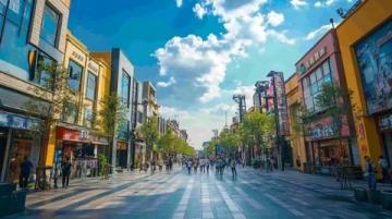 濟寧市的大型商業街