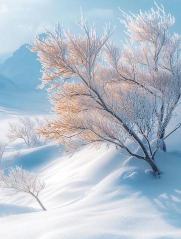2024寒冬奇景：罕見暴風雪覆蓋千里，銀裝素裹的冰雪世界