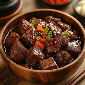 香辣過癮的牙簽牛肉(香辣牙簽牛肉粒一口一個，香辣過癮)