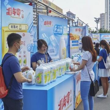 贛州東橋星光夜市攤位掛“定賺夠兩個億”招牌引爭議