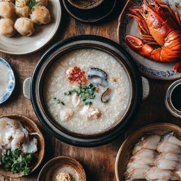 潮汕砂鍋粥是廣東潮汕地區的傳統美食，以鮮香濃郁、米粒分明、配料豐富而聞名