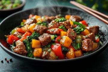 家常版牛肉炒面筋：香濃美味一飽口福