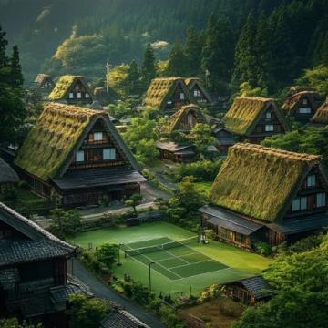 岐阜縣的小村莊 白川鄉