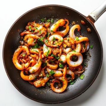 夜宵神菜!醬爆魷魚,鮮辣上頭超解饞