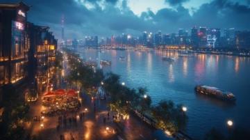 廣州珠江夜景:沙面古建筑魅力與白天鵝賓館的傳奇