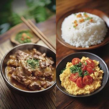 家常菜譜：豆角燒茄子、辣椒炒雞蛋、肉沫油煎豆腐做法分享