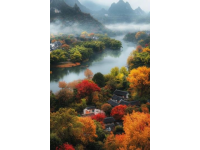 桂林塔山：漓江邊的秋色古韻，壽佛塔與紅葉交相輝映的詩意之地